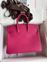 Hermes i6 Rose Extreme Birkin 25 cm Togo Gold Hardware