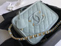  CHANEL Medium Vanity Case Grained Calfskin Mint