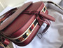 Christian Dior DIORODEO CALFSKIN FLAP BAG Red
