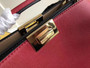 Fendi PEEKABOO X-LITE REGULAR Red leather bag 