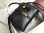 Celine  MEDIUM 16 BAG IN SATINATED CALFSKIN BLACK 