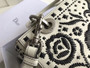 Christian Dior MINI LADY DIOR EMBROIDERED BAG White