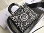 Christian Dior MINI LADY DIOR EMBROIDERED BAG Black