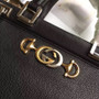 Gucci Zumi grainy leather medium top handle bag Black  Gucci Zumi grainy leather medium top handle bag Black