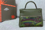 Hermès Kelly Lakis 32 Veau Swift V6 Canopee  Palladium Hardware