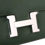 Hermes  Vert Anglais 2Q Constance 18 Epsom bag with Palladium Hardwares 