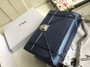 Christian Dior DIORAMA CALFSKIN BAG Dark Blue