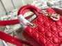 Christian Dior MY ABCDIOR LAMBSKIN BAG Bright Red