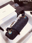 Chanel Pearl flap bag in black tweed