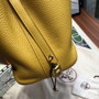 Hermes 9D Amber   Picotin Lock 18 Togo Leather Bag