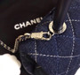 Chanel Small Denim Flap Bag With Top Handle