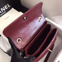 Chanel  Small Trendy CC Top Handle Bag Quilted Lambskin Bordeaux 