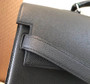 Hermes Kelly Depeche 38 Briefcase in Black with Palladium Hardware  Hermes Kelly Depeche 38 Briefcase in Black with Palladium Hardware