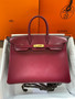 Hermes Bordeaux Birkin 35 Box Calf GHW