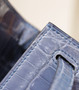 Hermes SHINY BLUE BRIGHTON NILOTICUS CROCODILE KELLY 25 WITH GOLD HARDWARE  Hermes SHINY BLUE BRIGHTON NILOTICUS CROCODILE KELLY 25 WITH GOLD HARDWARE