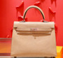Hermes Kelly 25 Bag Sellier Abricot  Lizard Palladium Hermes Kelly 25 Bag Sellier Abricot  Lizard Palladium