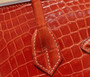 Hermes CK31 Honey Brown Birkin 30 in Porosus  Crocodile with Gold hardware
