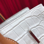 Hermes White/ Gold Birkin 30 in Porosus  Crocodile with Palladium hardware Hermes White/ Gold Birkin 30 in Porosus  Crocodile with Palladium hardware