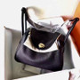 Hermes Black Lindy 26 Togo Gold HW