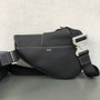 Christian Dior SADDLE BAG IN BLACK CALFSKIN for man Christian Dior SADDLE BAG IN BLACK CALFSKIN for man