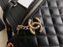 Chanel Matelasse Bum-Bag Waist Porch Black bag 