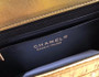 Chanel Mini Gold Metallic Crocodile Embossed Flap Bag 