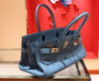 Hermes 75 Bleu Jean Togo Shoulder Birkin JPG 42cm Hermes 75 Bleu Jean Togo Shoulder Birkin JPG 42cm