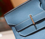 Hermes 75 Bleu Jean Togo Shoulder Birkin JPG 42cm Hermes 75 Bleu Jean Togo Shoulder Birkin JPG 42cm