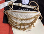  Chanel Waist Bag AW2019 White 