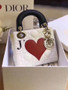 CHRISTIAN DIOR Limited Edition Hearts-Filled Dioramour Lady Dior bag 