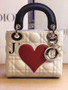 CHRISTIAN DIOR Limited Edition Hearts-Filled Dioramour Lady Dior bag 