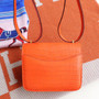Hermes Orange Constance 18 Alligator   Hermes Orange Constance 18 Alligator