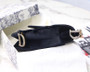 Christian Dior MINI SADDLE VELVET BAG  BLACK 