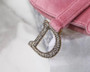 Christian Dior MINI SADDLE VELVET BAG PINK