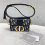 Christian Dior 30 MONTAIGNE JACQUARD CANVAS BOX BAG