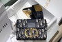 Christian Dior 30 MONTAIGNE JACQUARD CANVAS BOX BAG