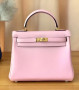 Hermès 3Q Rose Sakura  Kelly 25 Swift Gold Hardware Hermès 3Q Rose Sakura  Kelly 25 Swift Gold Hardware