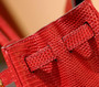 Hermes Red Lizard Birkin Bag 25cm Gold Hardware