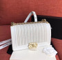 Chanel  BOY CHANEL Handbag With Imitation Pearls White