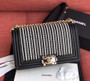  Chanel  BOY CHANEL Handbag With Imitation Pearls Black 