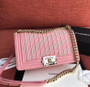 Chanel  BOY CHANEL Handbag With Imitation Pearls Pink 