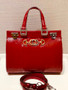 Gucci Red Zumi snakeskin medium top handle bag  Gucci Red Zumi snakeskin medium top handle bag
