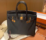 Hermès Black Matte Alligator/Togo Birkin Touch 25cm Gold Hardware  Hermès Black Matte Alligator/Togo Birkin Touch 25cm Gold Hardware