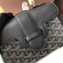 Goyard Saigon Mini  Leather Cross Body Bag Black