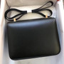 Hermès Black Box Leather Constance 23cm  