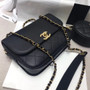 CHANEL Flap Bag & Coin Purse Black 