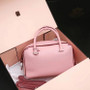 DELVAUX Cool Box Leather Satchel Pink