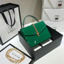 Gucci Sylvie 1969 patent leather mini top handle bag Green Gucci Sylvie 1969 patent leather mini top handle bag Green