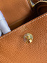 Hermes Mini Lindy 20cm Bag Gold Togo Leather Gold Hardware