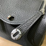 Hermes Mini Lindy 20cm Bag Black Epsom Leather Palladium  Hardware